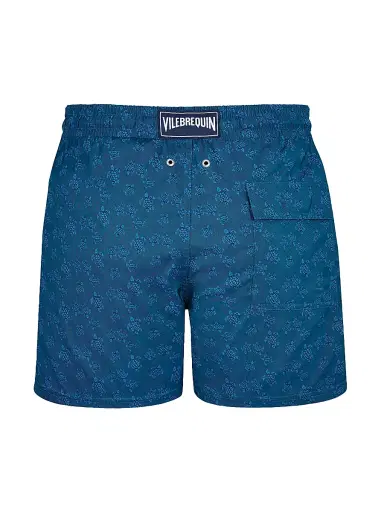 Vilebrequin Men's Turtle Jacquard Swim Shorts - Calanque | Thumbnail 2 Vilebrequin Men's Turtle Jacquard Swim Shorts - Calanque | Thumbnail 2
