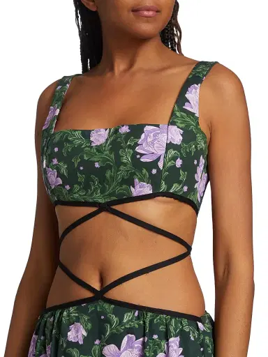 Agua by Agua Bendita Women's Peonia Cut-Out Strappy Maxi Dress - Green | Thumbnail 6 Agua by Agua Bendita Women's Peonia Cut-Out Strappy Maxi Dress - Green | Thumbnail 6
