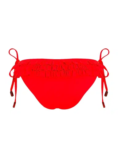 Vilebrequin Women's Ruffled Side-Tie Bikini Bottom - Coquelicot | Thumbnail 3 Vilebrequin Women's Ruffled Side-Tie Bikini Bottom - Coquelicot | Thumbnail 3