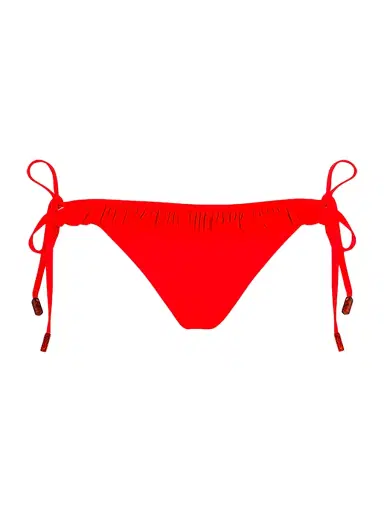 Vilebrequin Women's Ruffled Side-Tie Bikini Bottom - Coquelicot | Thumbnail 1 Vilebrequin Women's Ruffled Side-Tie Bikini Bottom - Coquelicot | Thumbnail 1