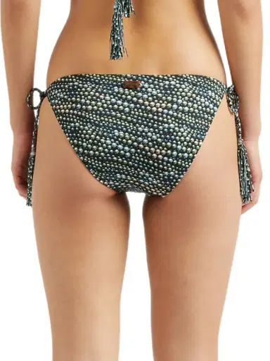 Vilebrequin Women's Abstract Side-Tie Bikini Bottom - Black Noir | Thumbnail 4 Vilebrequin Women's Abstract Side-Tie Bikini Bottom - Black Noir | Thumbnail 4