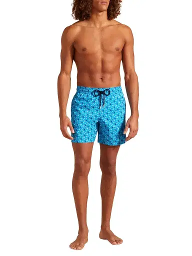 Vilebrequin Men's Turtle Swim Trunks - Hawaiian Blue - Size Small | Thumbnail 2 Vilebrequin Men's Turtle Swim Trunks - Hawaiian Blue - Size Small | Thumbnail 2
