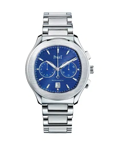 Piaget Polo Stainless Steel Unisex Chronograph Bracelet Watchilver Blue | Thumbnail 1 Piaget Polo Stainless Steel Unisex Chronograph Bracelet Watchilver Blue | Thumbnail 1