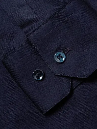 Giorgio Armani Men's Jersey Sport Shirt - Navy - Size 16 | Thumbnail 6 Giorgio Armani Men's Jersey Sport Shirt - Navy - Size 16 | Thumbnail 6