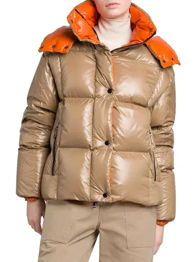 Moncler Women's Parana Short Down Jacket - Beige | Thumbnail 2 Moncler Women's Parana Short Down Jacket - Beige | Thumbnail 2