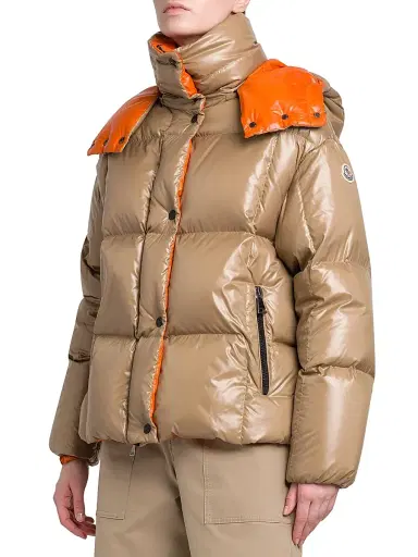 Moncler Women's Parana Short Down Jacket - Beige | Thumbnail 3 Moncler Women's Parana Short Down Jacket - Beige | Thumbnail 3