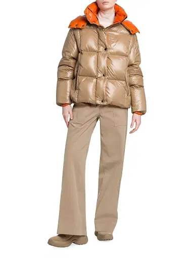 Moncler Women's Parana Short Down Jacket - Beige | Thumbnail 7 Moncler Women's Parana Short Down Jacket - Beige | Thumbnail 7