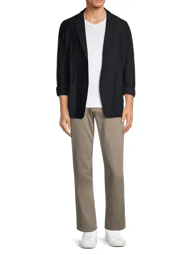 Giorgio Armani Men's Peak-Lapel Two-Button Blazer - Black - Size 48 | Thumbnail 2 Giorgio Armani Men's Peak-Lapel Two-Button Blazer - Black - Size 48 | Thumbnail 2