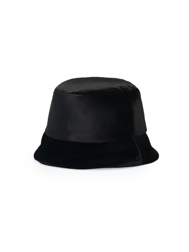 Prada Women's Velvet Bucket Hat - Black - Size Large | Thumbnail 3 Prada Women's Velvet Bucket Hat - Black - Size Large | Thumbnail 3
