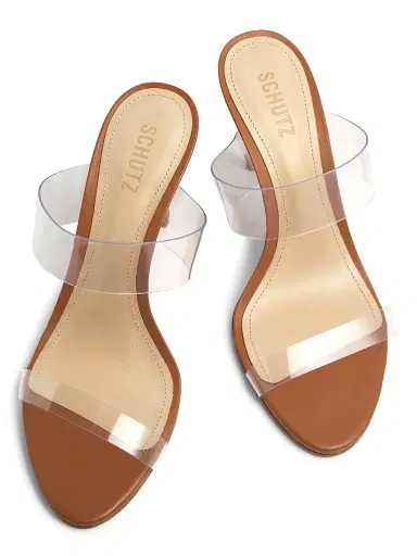 Schutz Women's Ariella 100MM Transparent Vinyl Mules - Transparent | Thumbnail 4 Schutz Women's Ariella 100MM Transparent Vinyl Mules - Transparent | Thumbnail 4