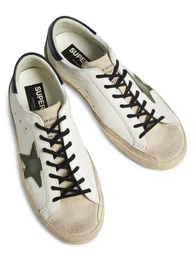 Golden Goose Men's Super Star Leather & Suede Sneakers | Thumbnail 4 Golden Goose Men's Super Star Leather & Suede Sneakers | Thumbnail 4