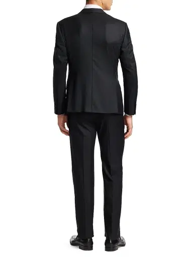 Giorgio Armani Men's Wool Suit - Black - Size 48 | Thumbnail 5 Giorgio Armani Men's Wool Suit - Black - Size 48 | Thumbnail 5