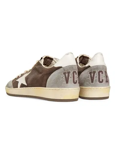 Golden Goose Men's Ballstar Spur Star Leather Sneakers - Dark Brown Multi | Thumbnail 3 Golden Goose Men's Ballstar Spur Star Leather Sneakers - Dark Brown Multi | Thumbnail 3