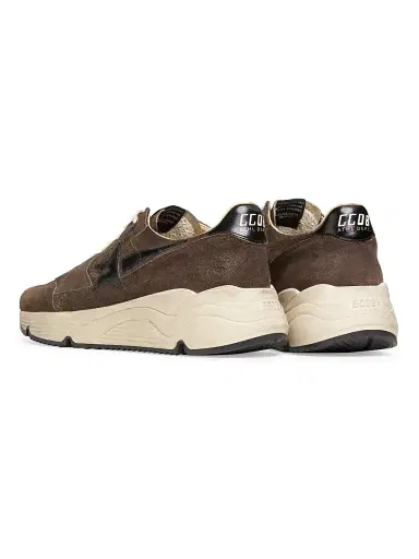 Golden Goose Men's Running Sole Leopard-Star Leather Sneakers - Mustang Black | Thumbnail 3 Golden Goose Men's Running Sole Leopard-Star Leather Sneakers - Mustang Black | Thumbnail 3