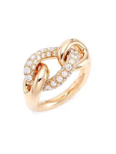 Pomellato Women's Catene 18K Rose Gold & Diamond Ring - Rose Gold | Thumbnail 1 Pomellato Women's Catene 18K Rose Gold & Diamond Ring - Rose Gold | Thumbnail 1