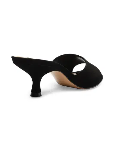 Schutz Women's Dethalia 65MM Suede Sandals - Black | Thumbnail 3 Schutz Women's Dethalia 65MM Suede Sandals - Black | Thumbnail 3