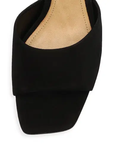 Schutz Women's Dethalia 65MM Suede Sandals - Black | Thumbnail 5 Schutz Women's Dethalia 65MM Suede Sandals - Black | Thumbnail 5