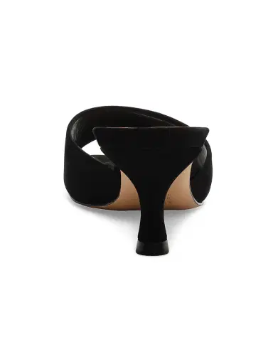 Schutz Women's Dethalia 65MM Suede Sandals - Black | Thumbnail 7 Schutz Women's Dethalia 65MM Suede Sandals - Black | Thumbnail 7