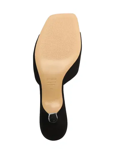 Schutz Women's Dethalia 65MM Suede Sandals - Black | Thumbnail 8 Schutz Women's Dethalia 65MM Suede Sandals - Black | Thumbnail 8