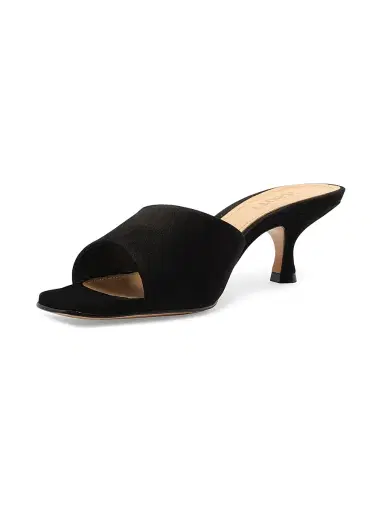 Schutz Women's Dethalia 65MM Suede Sandals - Black | Thumbnail 9 Schutz Women's Dethalia 65MM Suede Sandals - Black | Thumbnail 9