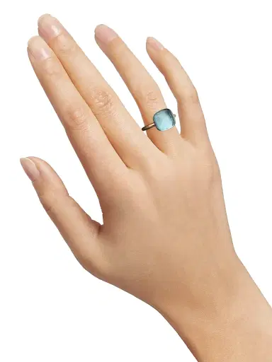 Pomellato Women's Nudo 18K Rose Gold & Blue Topaz Square Ring - Rose Gold | Thumbnail 2 Pomellato Women's Nudo 18K Rose Gold & Blue Topaz Square Ring - Rose Gold | Thumbnail 2