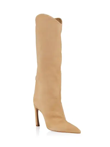 Schutz Women's Maryana Nubuck Knee-High Boots - Light Beige | Thumbnail 2 Schutz Women's Maryana Nubuck Knee-High Boots - Light Beige | Thumbnail 2