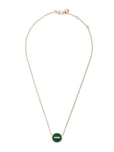 Pomellato Women's Pom Pom Dot 18K Rose Gold, Malachite & 0.05 TCW Diamond Button Pendant Necklace - Rose Gold | Thumbnail 3 Pomellato Women's Pom Pom Dot 18K Rose Gold, Malachite & 0.05 TCW Diamond Button Pendant Necklace - Rose Gold | Thumbnail 3
