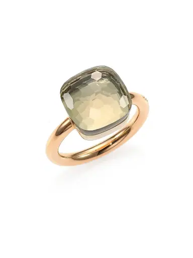 Pomellato Women's Nudo 18K Rose Gold & Prasiolite Square Ring - Rose Gold | Thumbnail 1 Pomellato Women's Nudo 18K Rose Gold & Prasiolite Square Ring - Rose Gold | Thumbnail 1