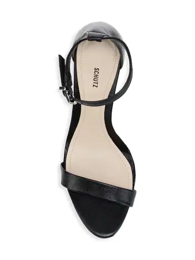 Schutz Women's Cadey-Lee Leather Ankle-Strap Sandals - Beige | Thumbnail 5 Schutz Women's Cadey-Lee Leather Ankle-Strap Sandals - Beige | Thumbnail 5