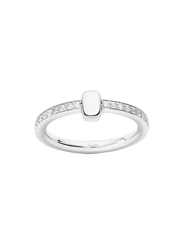 Women's Together 18K White Gold & 0.5 TCW Diamond Ring - White Gold Women's Together 18K White Gold & 0.5 TCW Diamond Ring - White Gold