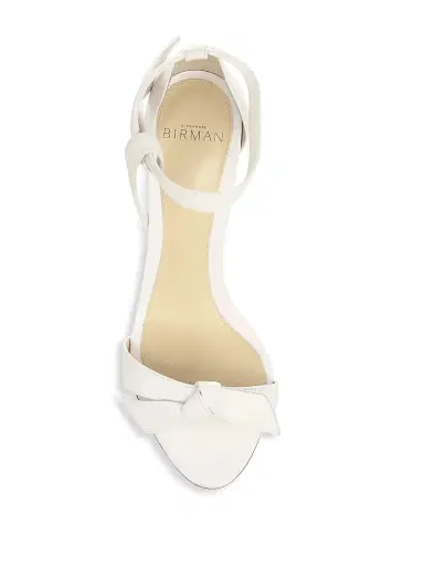 Alexandre Birman Women's Clarita Bow Leather Sandals - White - Size 5.5 | Thumbnail 3 Alexandre Birman Women's Clarita Bow Leather Sandals - White - Size 5.5 | Thumbnail 3