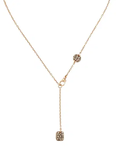 Pomellato Women's Sabbia 18K Rose Gold & Tri-Color Diamond Lariat Necklace - White Diamond | Thumbnail 3 Pomellato Women's Sabbia 18K Rose Gold & Tri-Color Diamond Lariat Necklace - White Diamond | Thumbnail 3