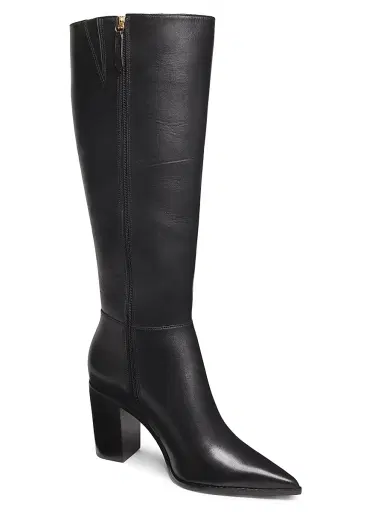 Schutz Women's Mikki Up 90MM Leather Block-Heel Boots - Black | Thumbnail 2 Schutz Women's Mikki Up 90MM Leather Block-Heel Boots - Black | Thumbnail 2