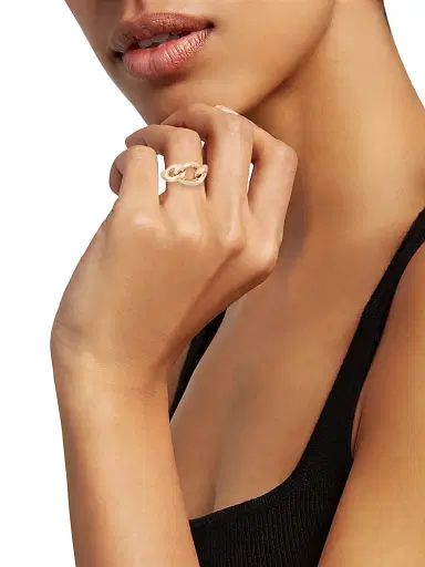 Pomellato Women's Catene 18K Rose Gold Ring | Thumbnail 2 Pomellato Women's Catene 18K Rose Gold Ring | Thumbnail 2