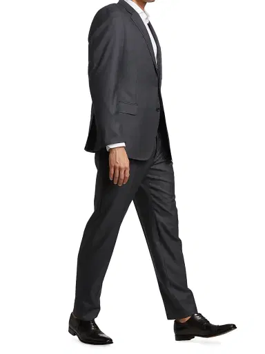 Giorgio Armani Men's Wool & Silk Two-Piece Suit - Solid Dark - Size 48 | Thumbnail 4 Giorgio Armani Men's Wool & Silk Two-Piece Suit - Solid Dark - Size 48 | Thumbnail 4