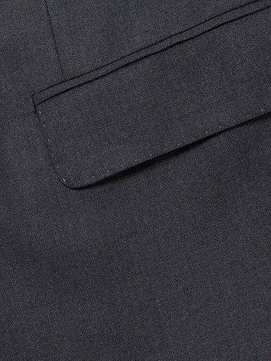 Giorgio Armani Men's Wool & Silk Two-Piece Suit - Solid Dark - Size 48 | Thumbnail 7 Giorgio Armani Men's Wool & Silk Two-Piece Suit - Solid Dark - Size 48 | Thumbnail 7