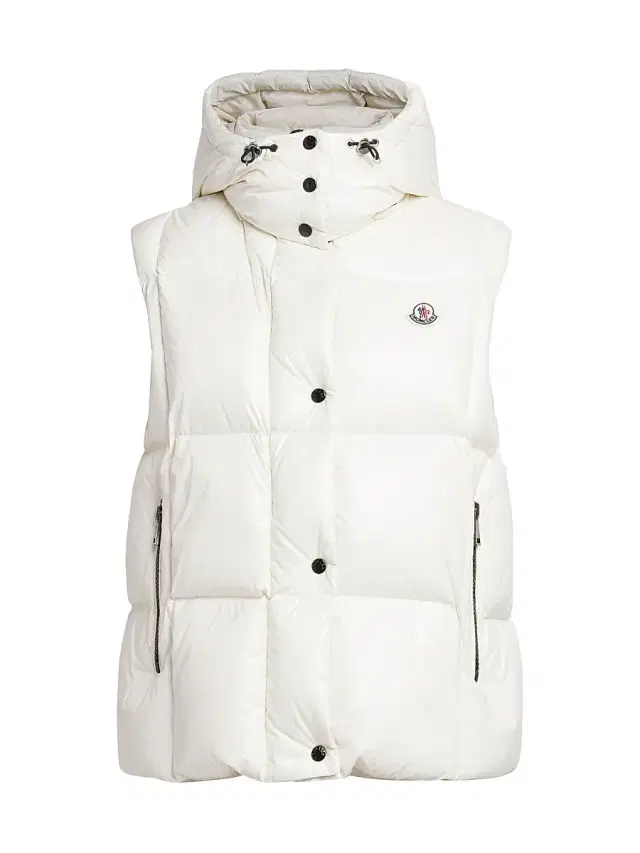 Women's Luzule Down Vest with Detachable Hood - White Women's Luzule Down Vest with Detachable Hood - White
