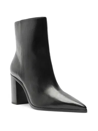 Schutz Women's Mikki 85MM Block-Heel Leather Booties - Black | Thumbnail 2 Schutz Women's Mikki 85MM Block-Heel Leather Booties - Black | Thumbnail 2