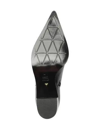 Schutz Women's Mikki 85MM Block-Heel Leather Booties - Black | Thumbnail 8 Schutz Women's Mikki 85MM Block-Heel Leather Booties - Black | Thumbnail 8