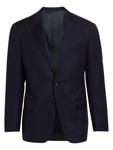 Giorgio Armani Men's Solid Single-Breasted Blazer - Navy - Size 50 | Thumbnail 1 Giorgio Armani Men's Solid Single-Breasted Blazer - Navy - Size 50 | Thumbnail 1