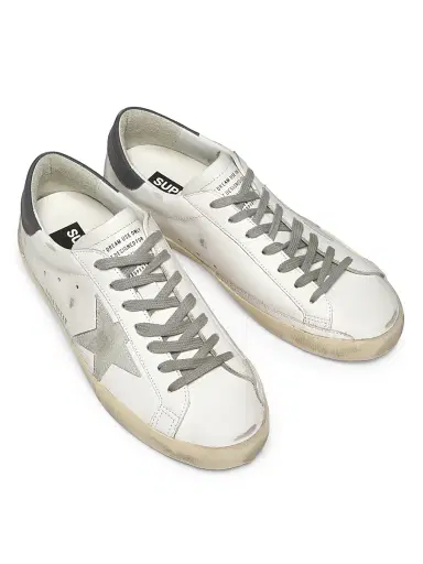 Golden Goose Men's Super Star Leather Sneakers | Thumbnail 4 Golden Goose Men's Super Star Leather Sneakers | Thumbnail 4