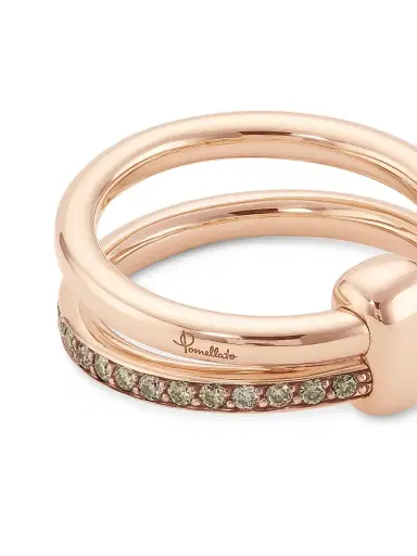 Pomellato Women's Iconica 18K Rose Gold & Brown Diamond Stack Ring - Rose Gold | Thumbnail 3 Pomellato Women's Iconica 18K Rose Gold & Brown Diamond Stack Ring - Rose Gold | Thumbnail 3
