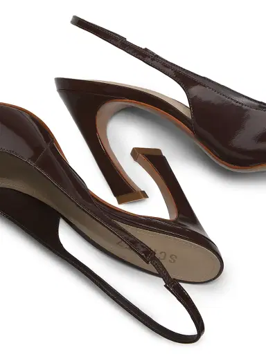 Schutz Women's Lexi Sling 75MM Slingback Pumps - Chestnut Brown | Thumbnail 6 Schutz Women's Lexi Sling 75MM Slingback Pumps - Chestnut Brown | Thumbnail 6