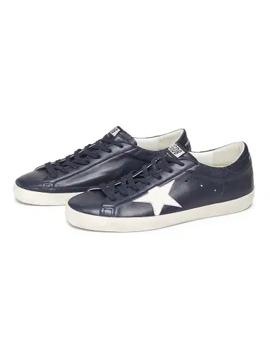 Golden Goose Men's Super Star Leather Low-Top Sneakers - Eclipse Latte | Thumbnail 2 Golden Goose Men's Super Star Leather Low-Top Sneakers - Eclipse Latte | Thumbnail 2