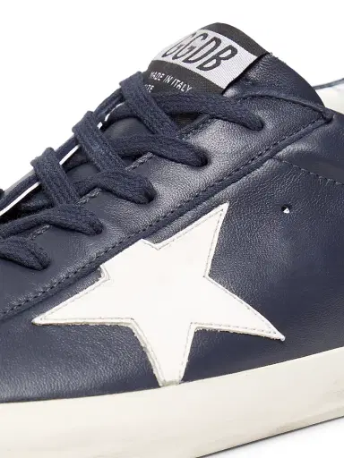 Golden Goose Men's Super Star Leather Low-Top Sneakers - Eclipse Latte | Thumbnail 5 Golden Goose Men's Super Star Leather Low-Top Sneakers - Eclipse Latte | Thumbnail 5