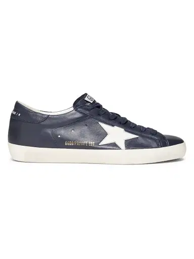 Golden Goose Men's Super Star Leather Low-Top Sneakers - Eclipse Latte | Thumbnail 1 Golden Goose Men's Super Star Leather Low-Top Sneakers - Eclipse Latte | Thumbnail 1