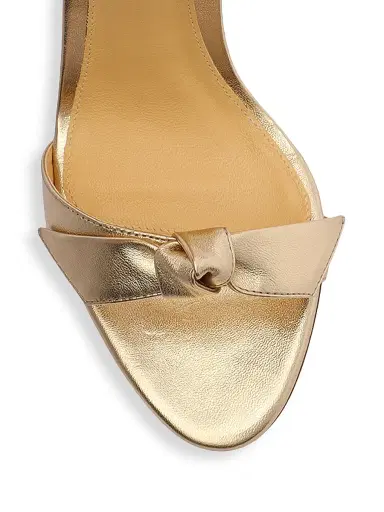 Alexandre Birman Women's Clarita Metallic Leather Sandals - Golden - Size 12 | Thumbnail 4 Alexandre Birman Women's Clarita Metallic Leather Sandals - Golden - Size 12 | Thumbnail 4