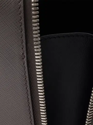Prada Men's Brique Saffiano Leather Bag - Dark Grey | Thumbnail 5 Prada Men's Brique Saffiano Leather Bag - Dark Grey | Thumbnail 5