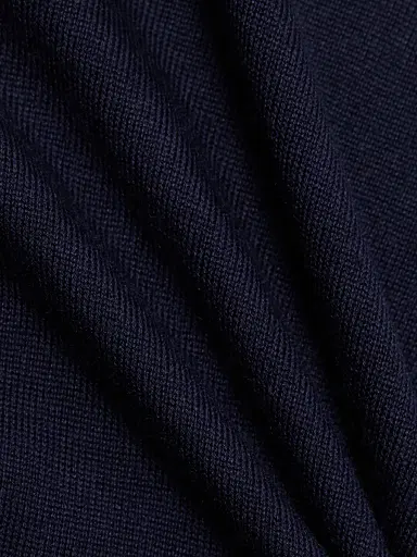 Jil Sander Women's Wool & Cashmere-Blend Rib-Knit Trim Sweater - Midnight | Thumbnail 7 Jil Sander Women's Wool & Cashmere-Blend Rib-Knit Trim Sweater - Midnight | Thumbnail 7