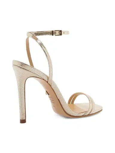 Schutz Women's Altina Metallic Embossed Leather Sandals - Gold | Thumbnail 3 Schutz Women's Altina Metallic Embossed Leather Sandals - Gold | Thumbnail 3